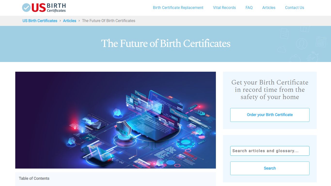 The Future of Birth Certificates - US Birth Certificates